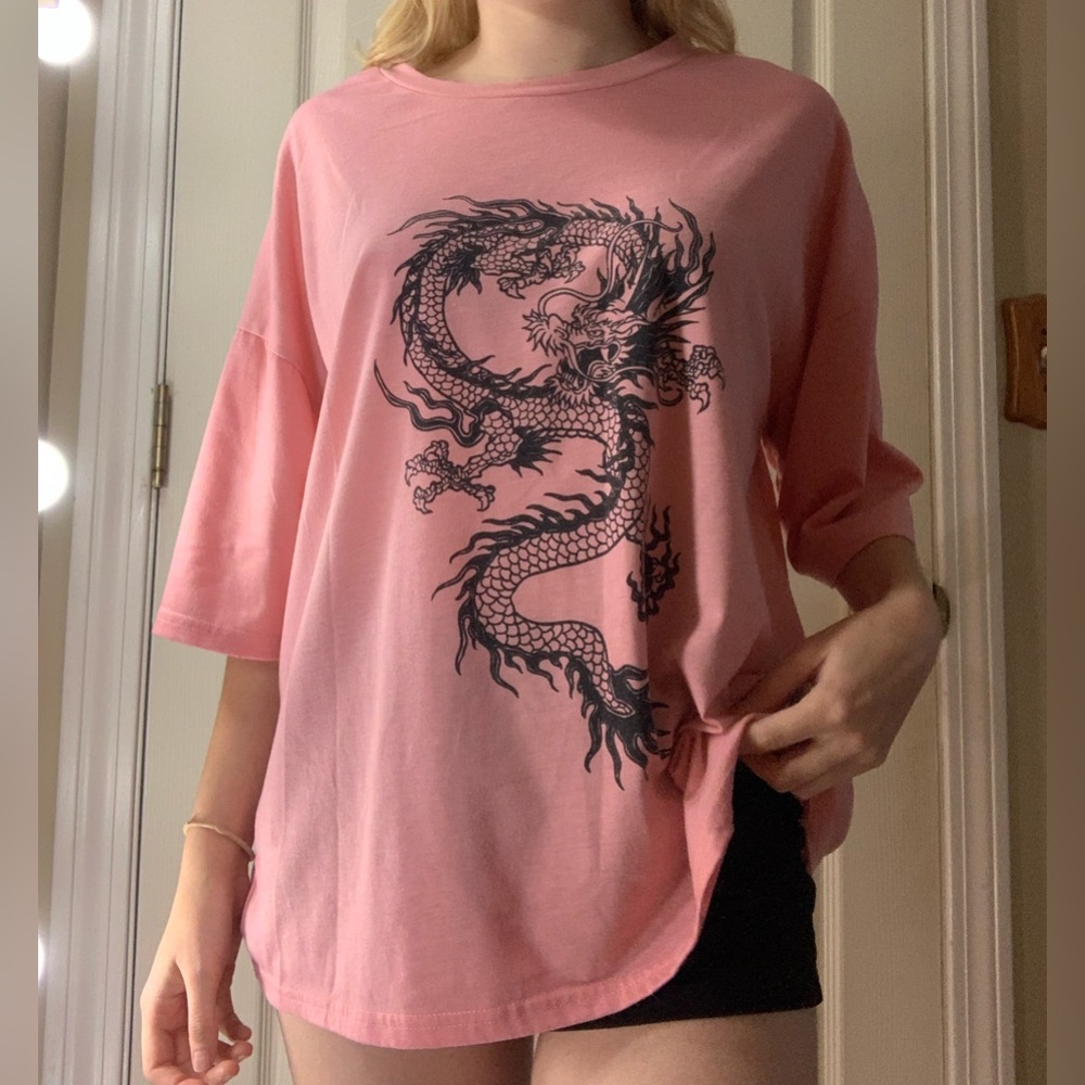 Oversized Dragon Graphic T